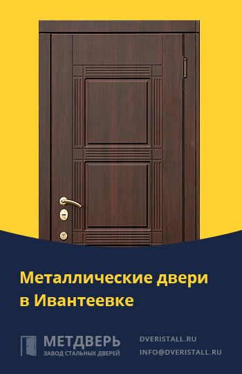 Металические двери в Ивантеевке от компании «Метдверь»